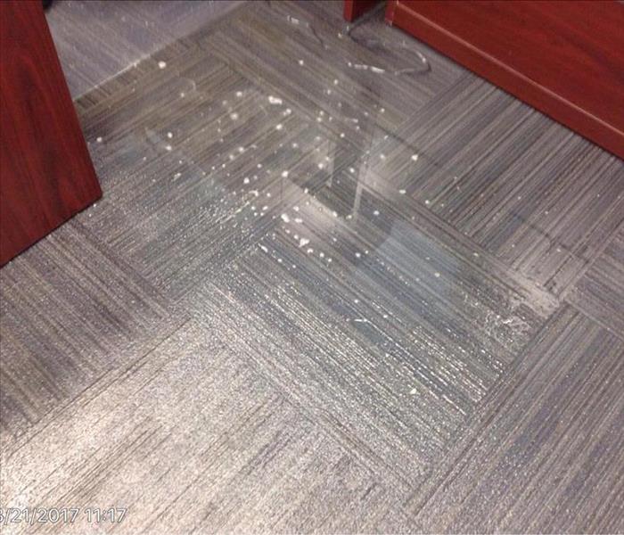 Standing water in office